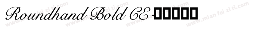 Roundhand Bold CE字体转换